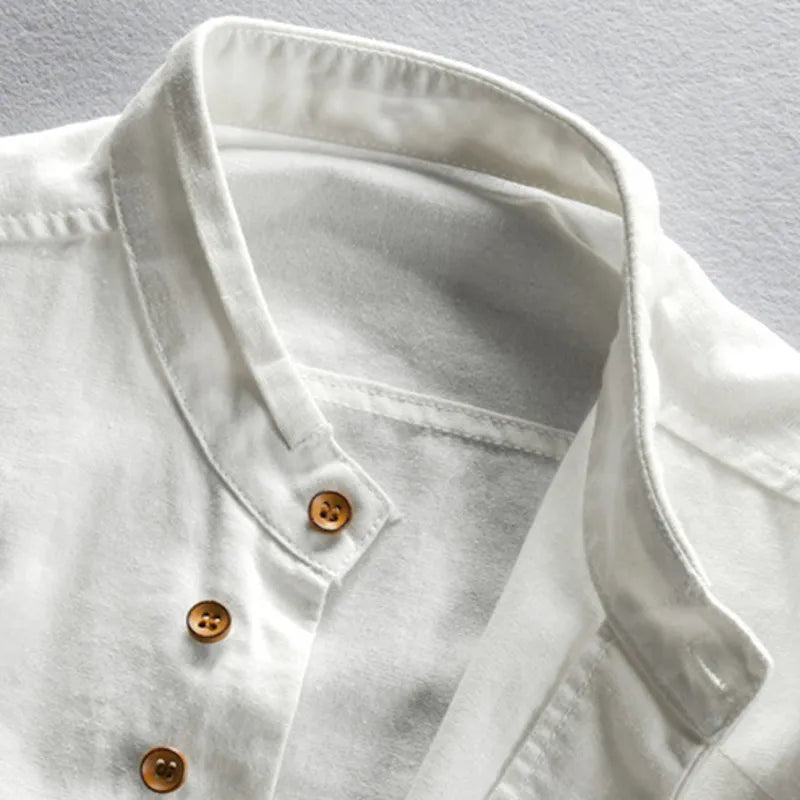 Chemise inspirée du Japon coupe moderne détails soignés homme – Saint-Briac