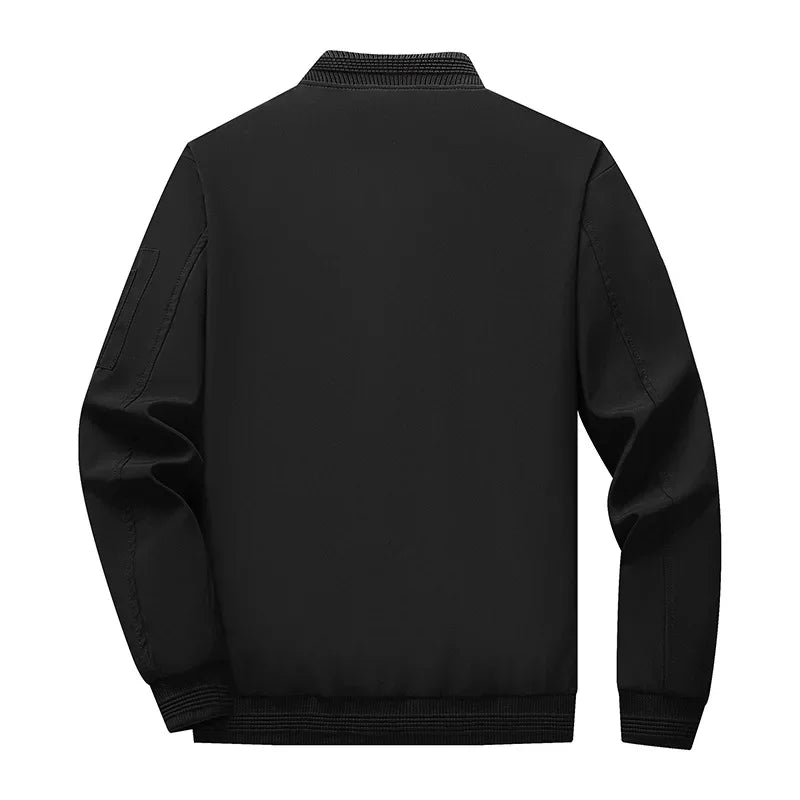 Veste légère zippée à col côtelé