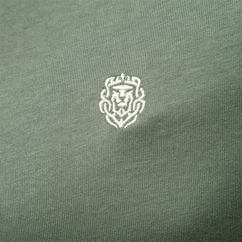 Polo brodé à manches courtes