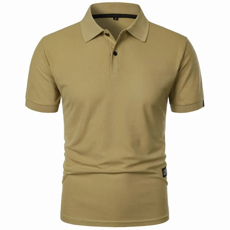 Polo uni à manches courtes