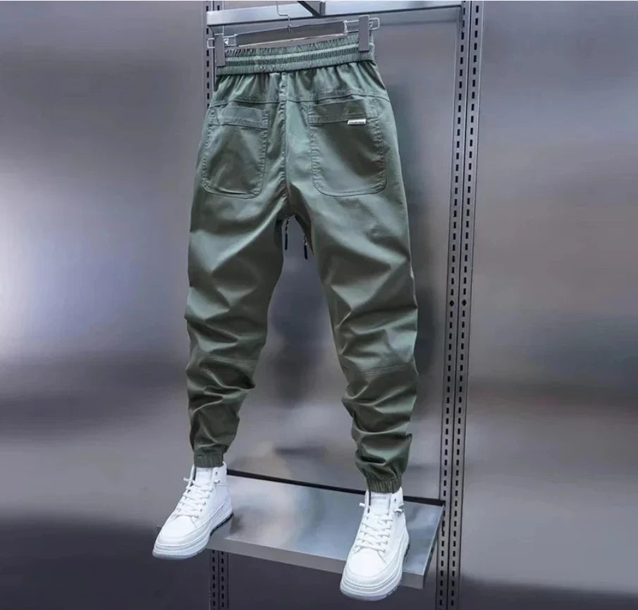 Pantalon jogger cargo taille élastiquée