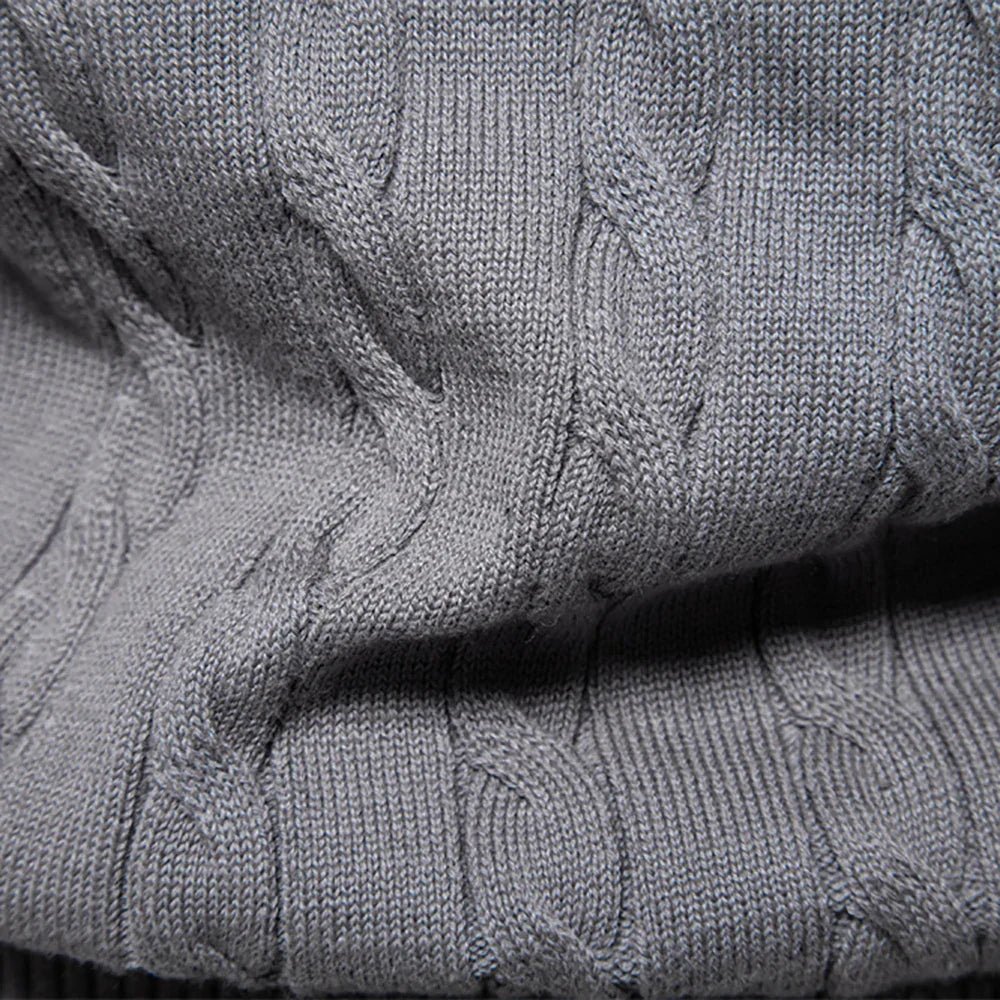 Pull en maille torsadée