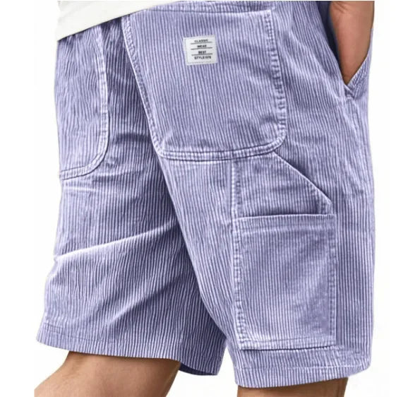 Short cargo en velours côtelé