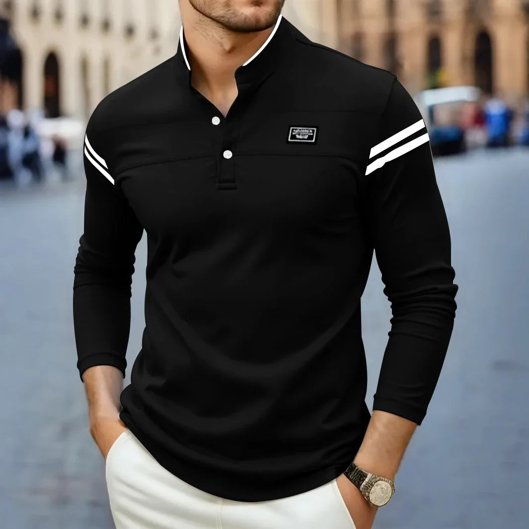 T-shirt manches longues moderne au chic discret homme – Roquebrune