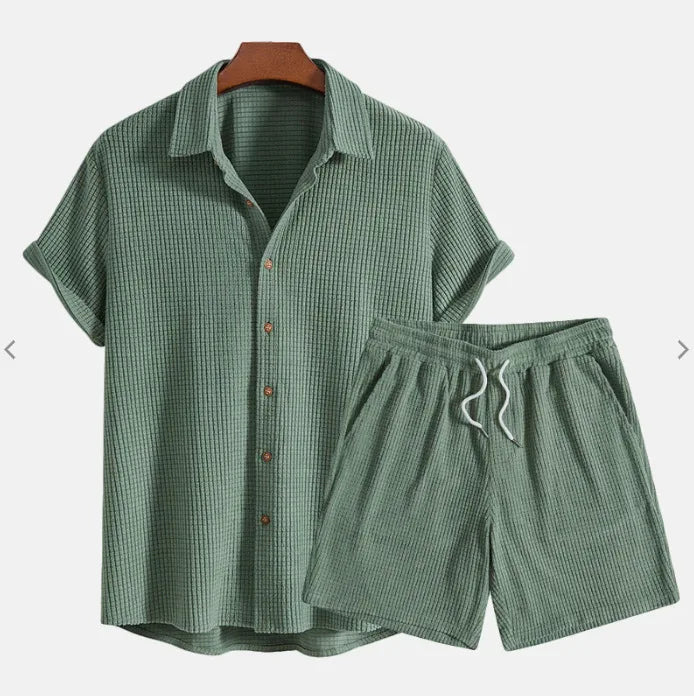 Ensemble chemise et short en maille