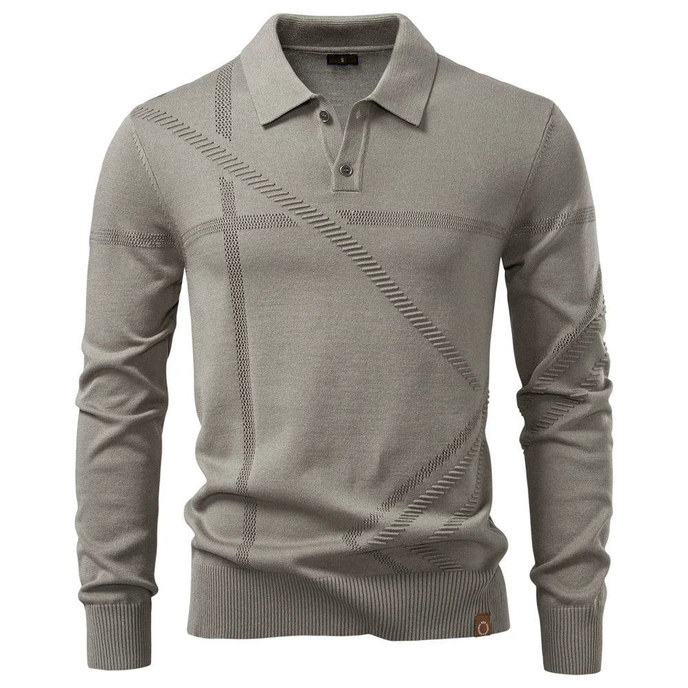 Polo d'hiver à texture discrète