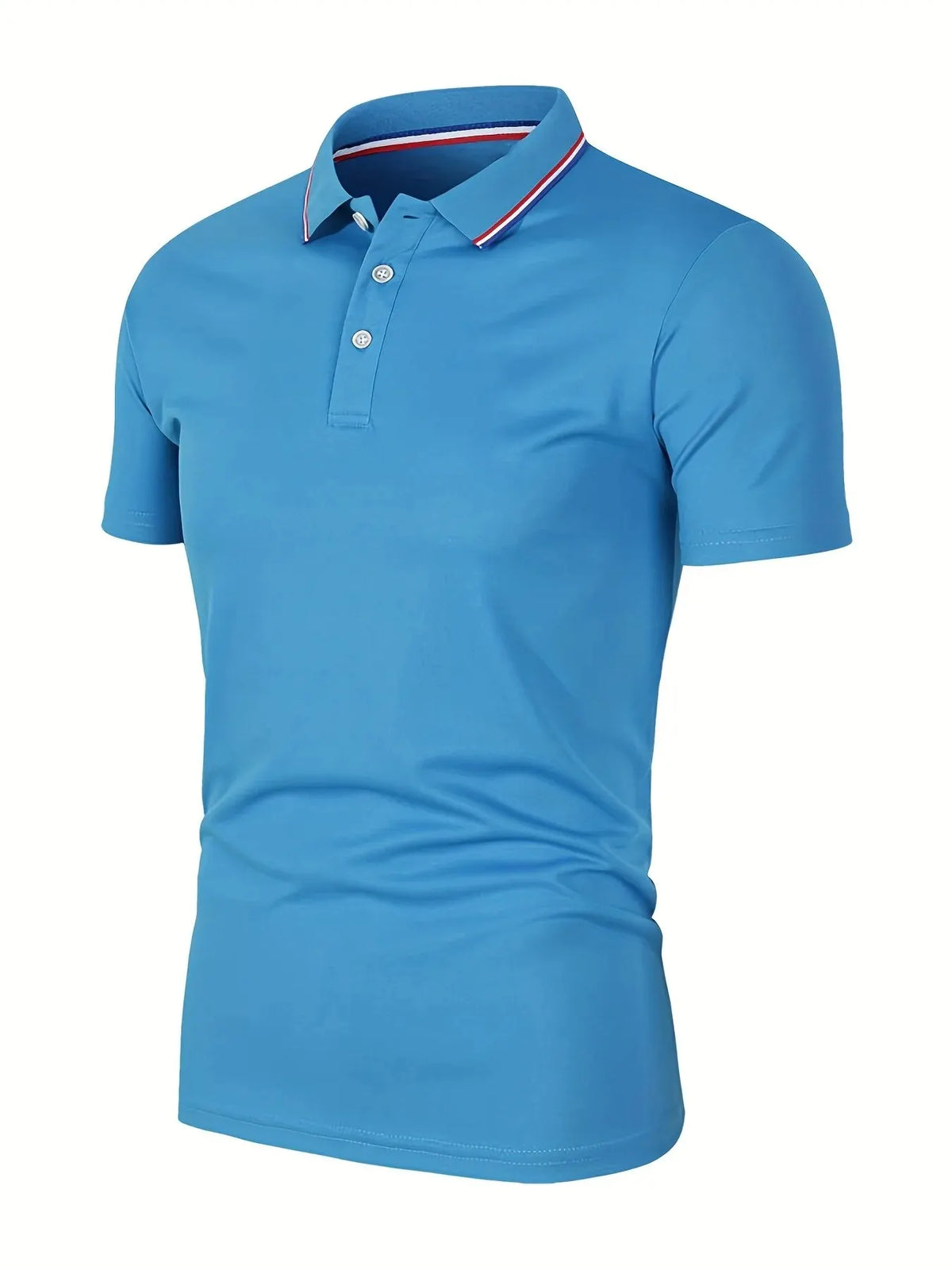 Polo d'été uni manches courtes