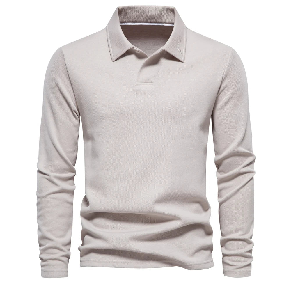 Polo décontracté à broderie discrète