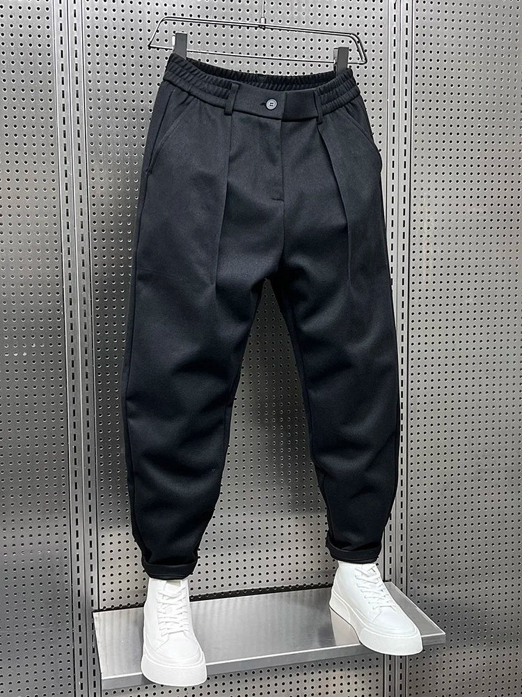 Pantalon fuselé à plis coupe décontractée pour le quotidien homme – Vallauris