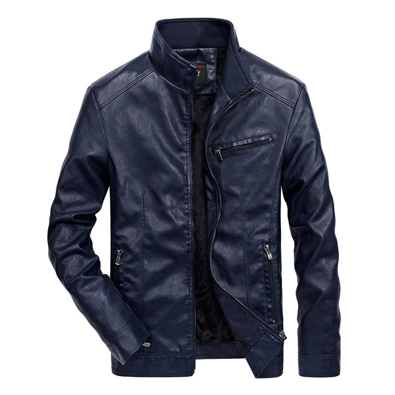 Veste effet cuir souple chic décontractée