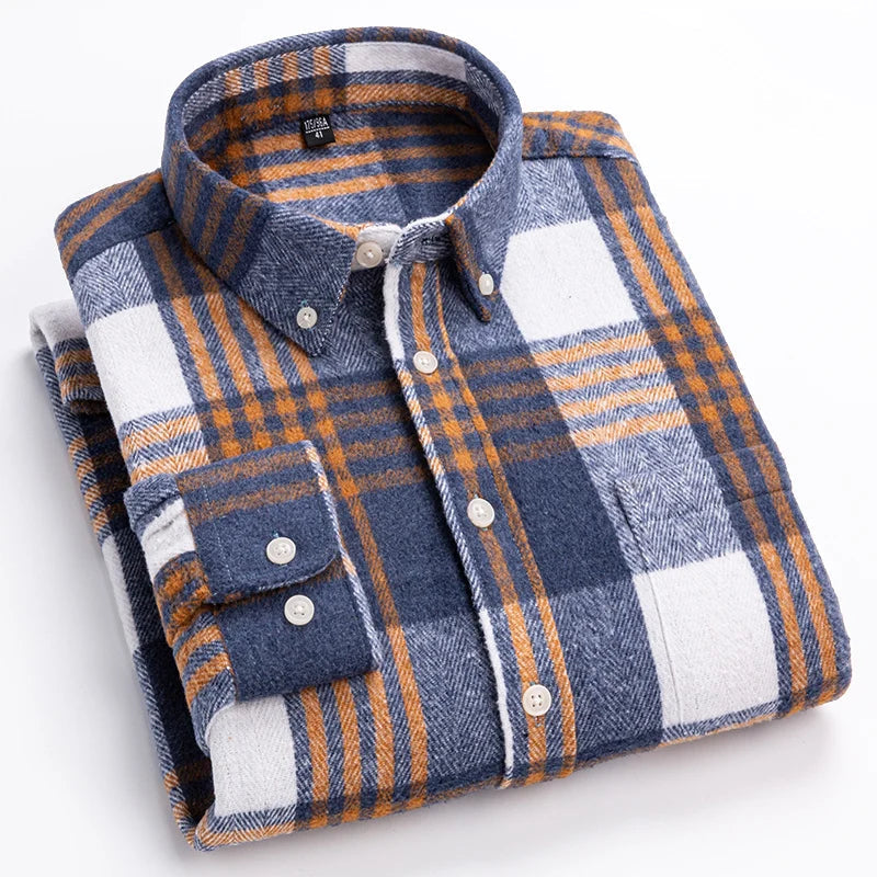 Chemise à carreaux coupe moderne style classique homme – Argentan