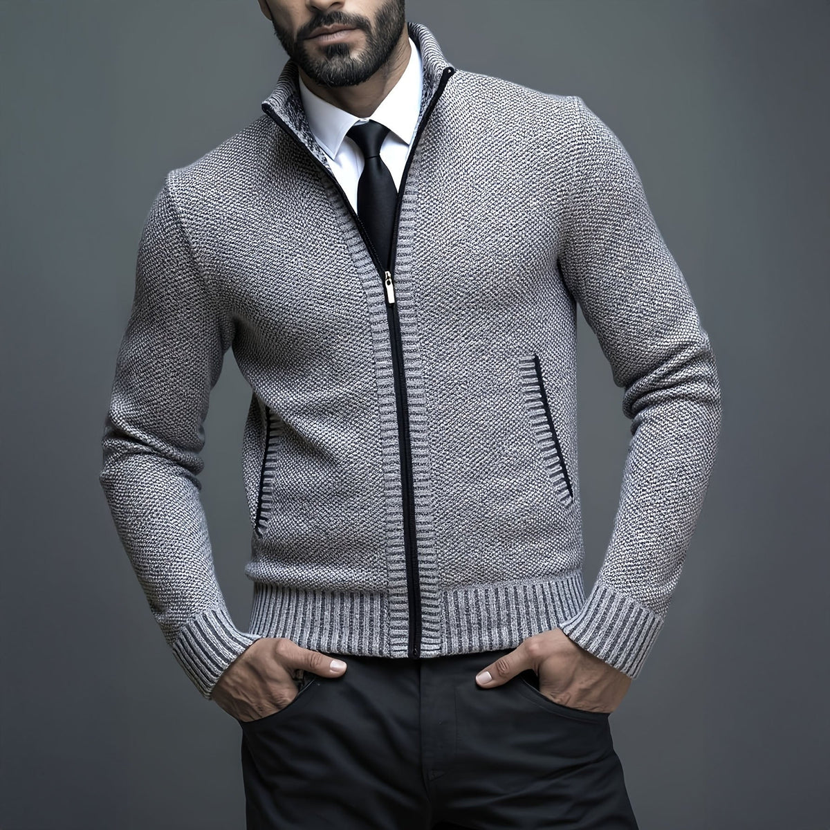 Gilet zippé coupe slim sans manches élégant style chic intemporel homme – Mercurey