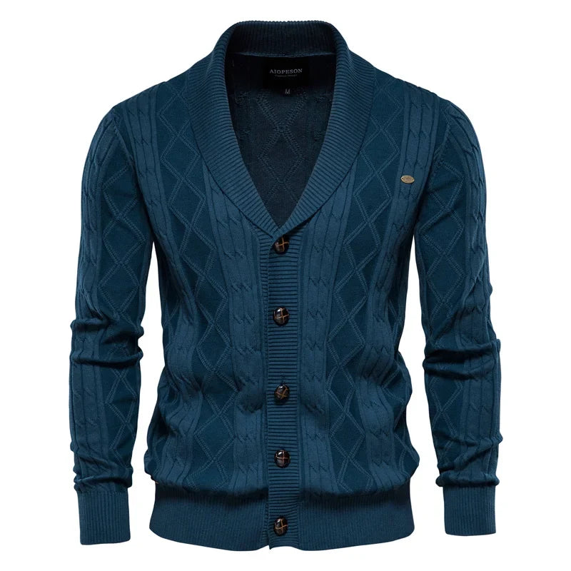 Pull décontracté boutonné en maille légère
