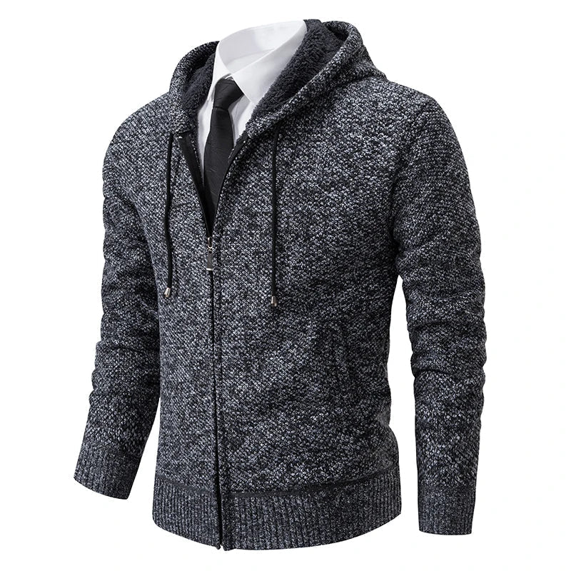 Cardigan zippé en polaire doux chaud coupe confortable automne-hiver homme – Jonzac