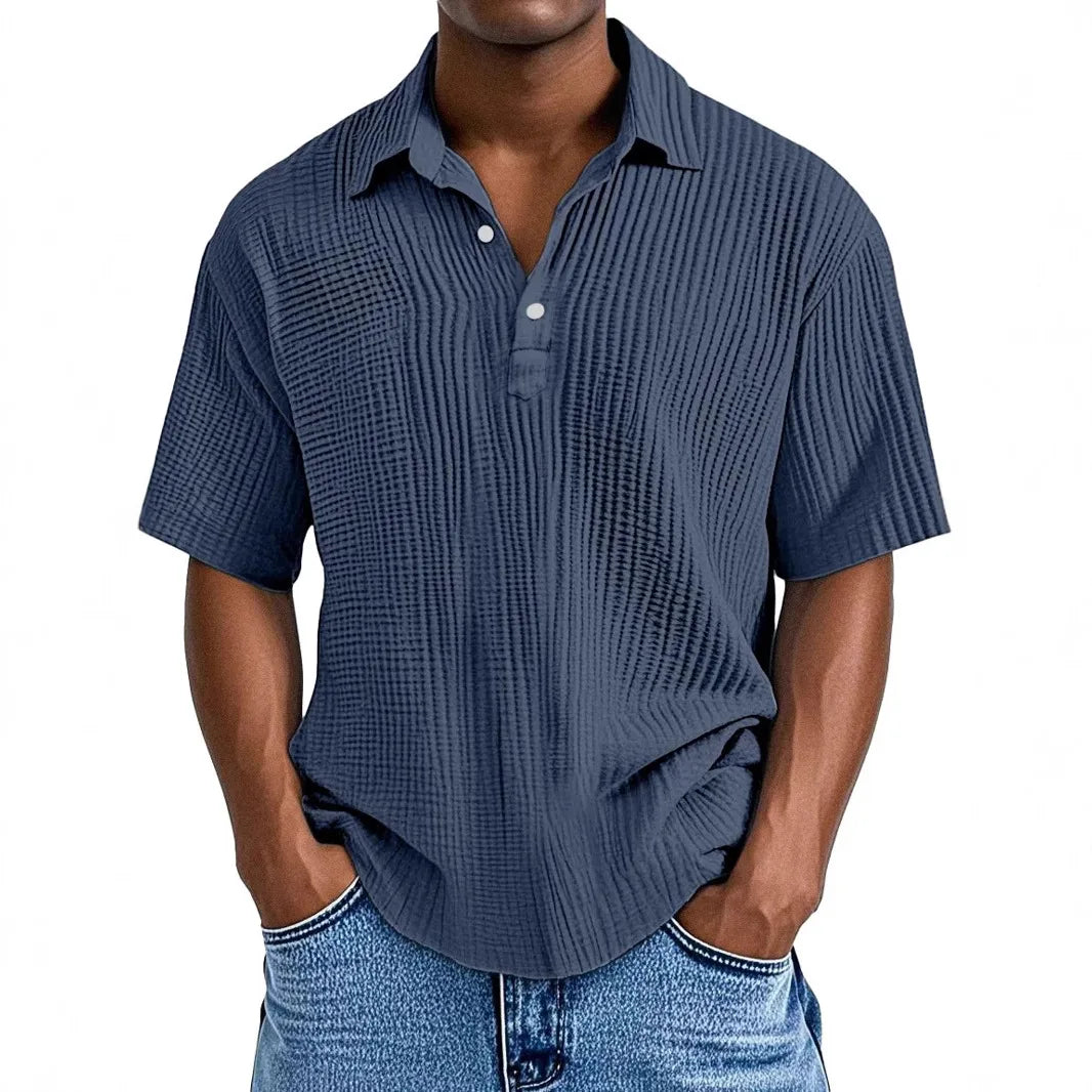 Chemise d'été rétro coupe décontractée