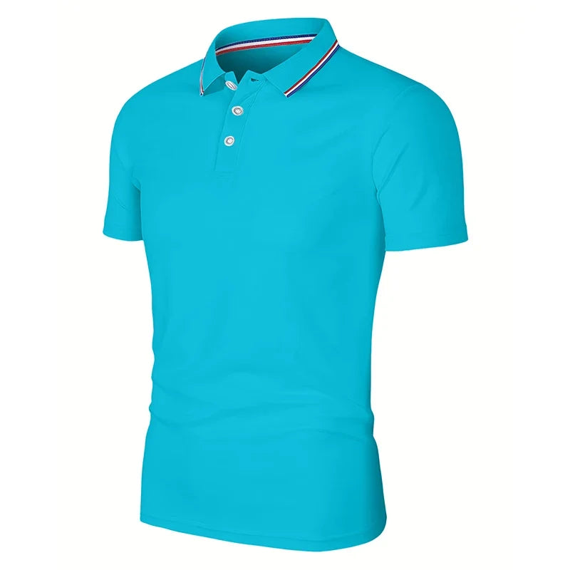Polo d'été uni manches courtes