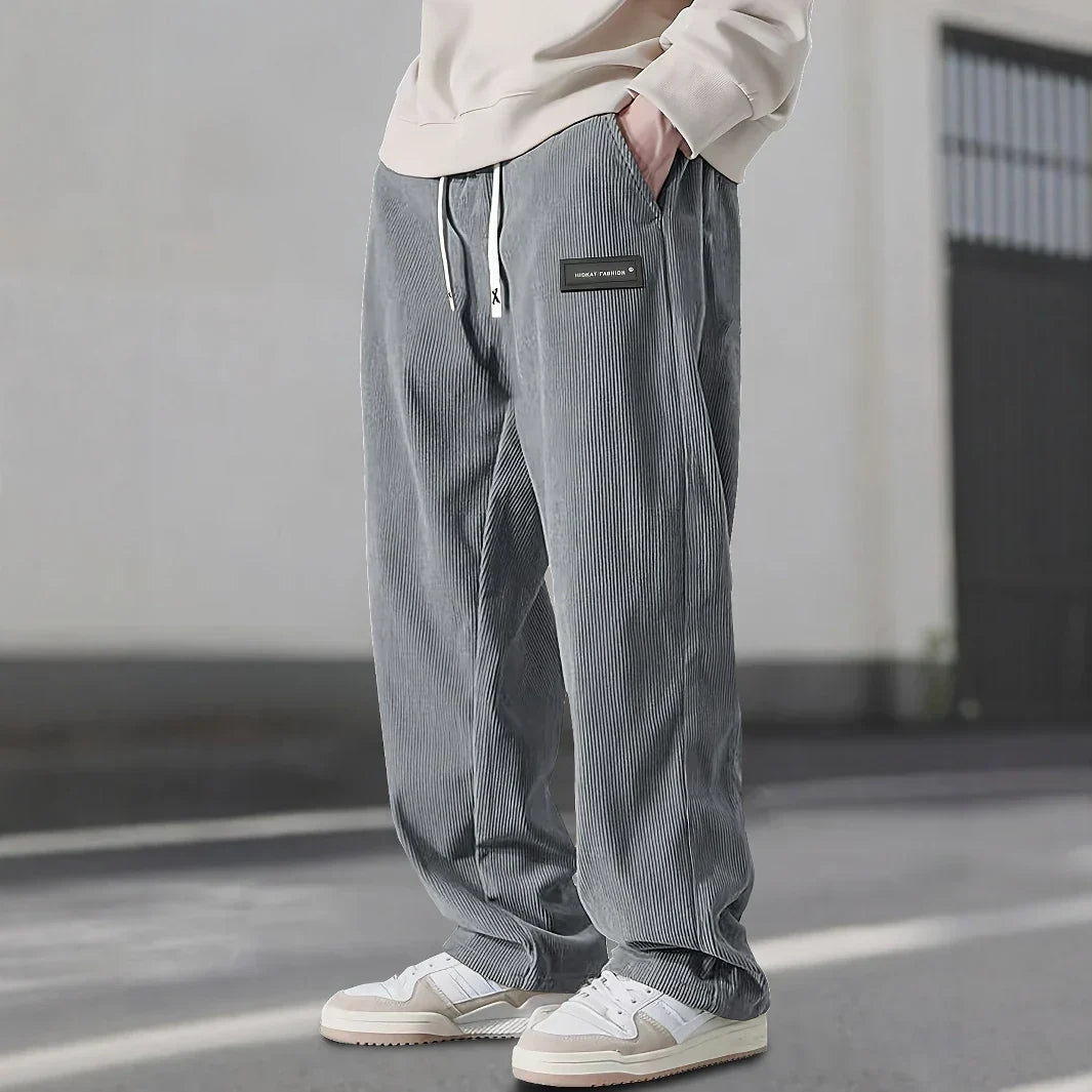 Pantalon en velours côtelé confortable au style intemporel homme – Singer