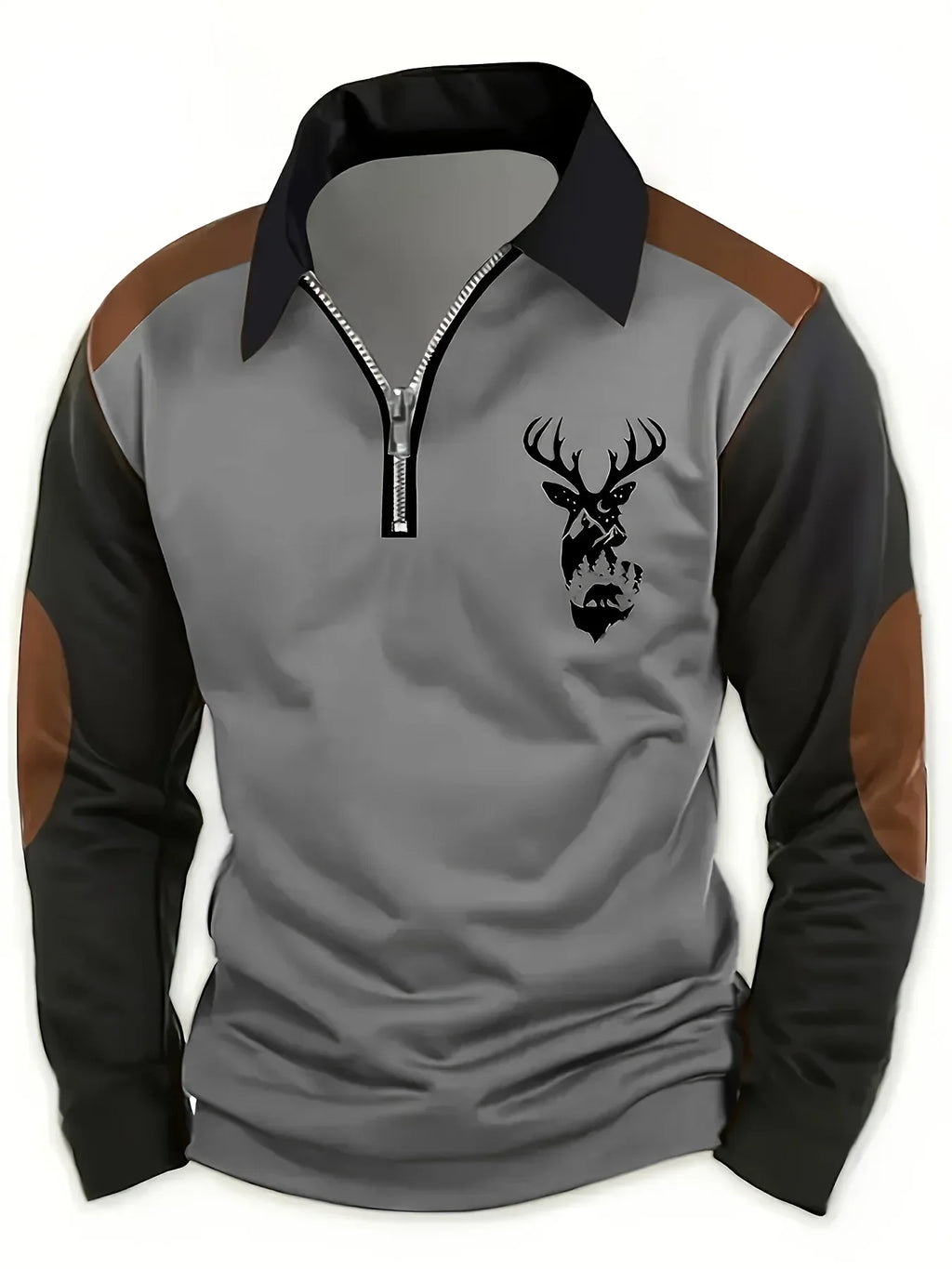 Pull d'automne en maille chaude coupe confortable col rond homme – Isigny