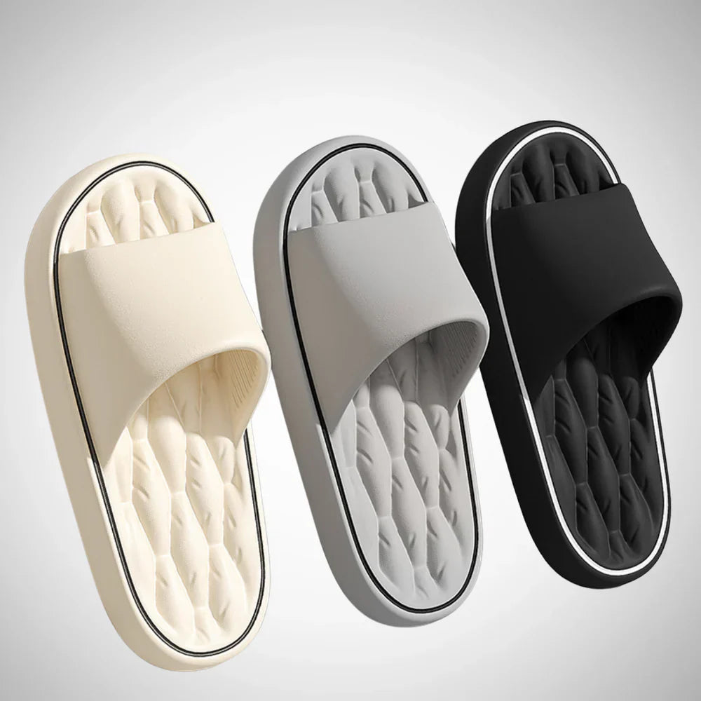 Claquettes de confort à enfiler semelle amortissante récupération été homme – Tursan