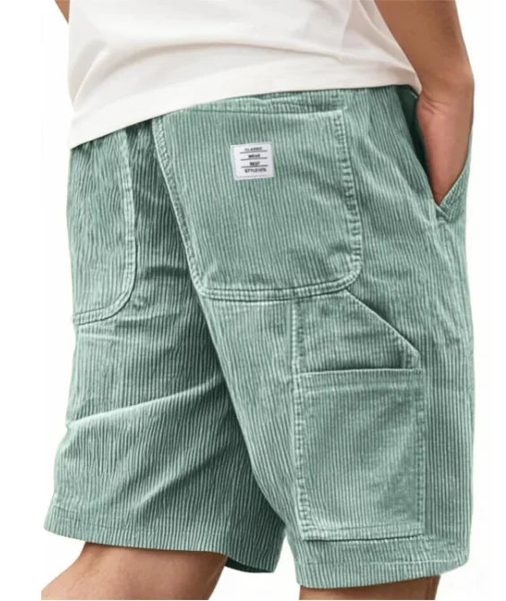 Short cargo en velours côtelé