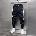Pantalon de jogging noir à rayures