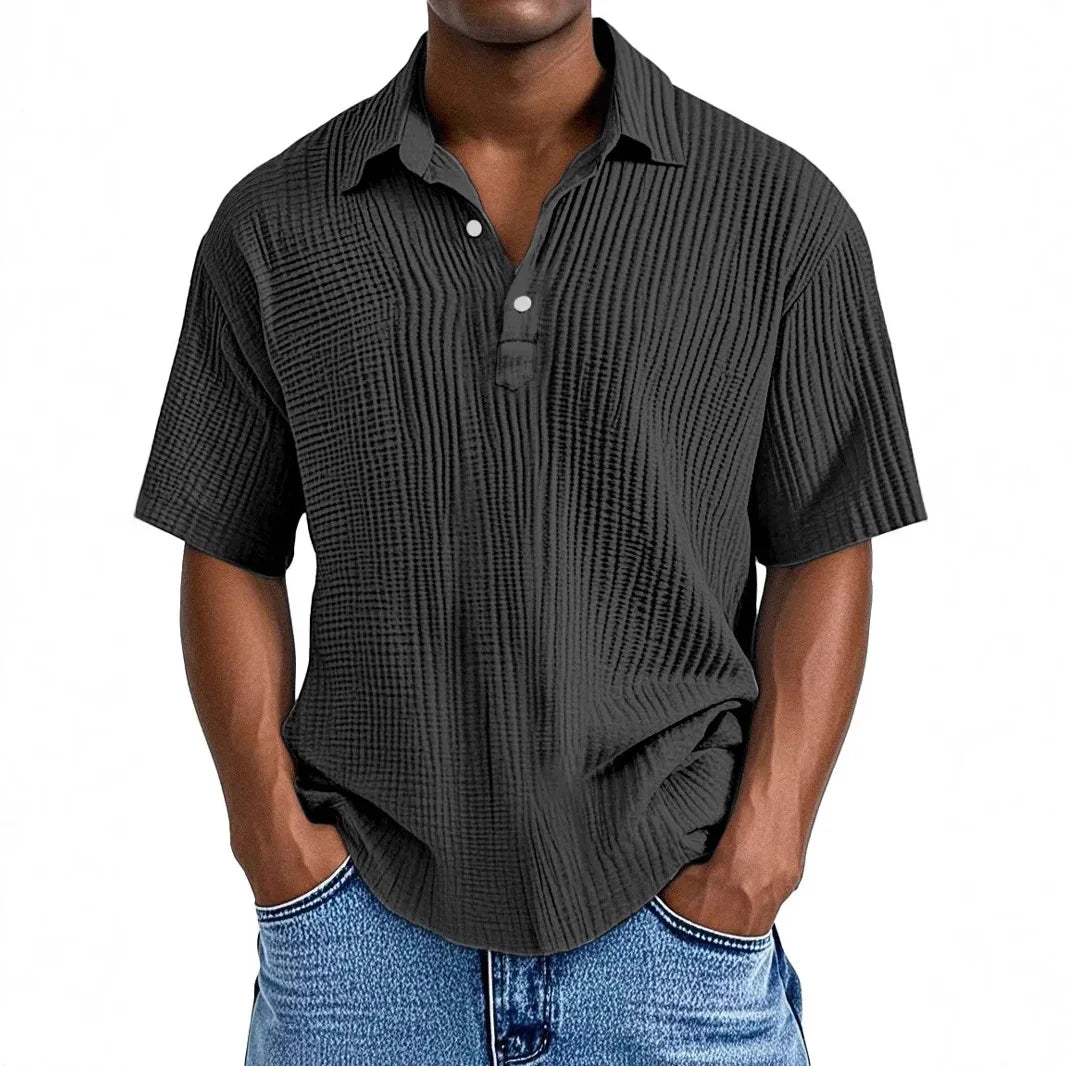 Chemise d'été rétro coupe décontractée