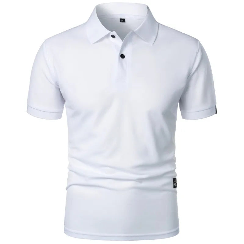 Polo uni à manches courtes