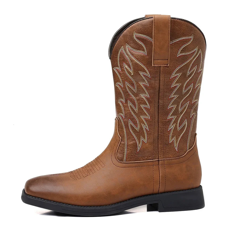 Bottes mi-mollet structurées au style intemporel à la finition soignée homme – Suze