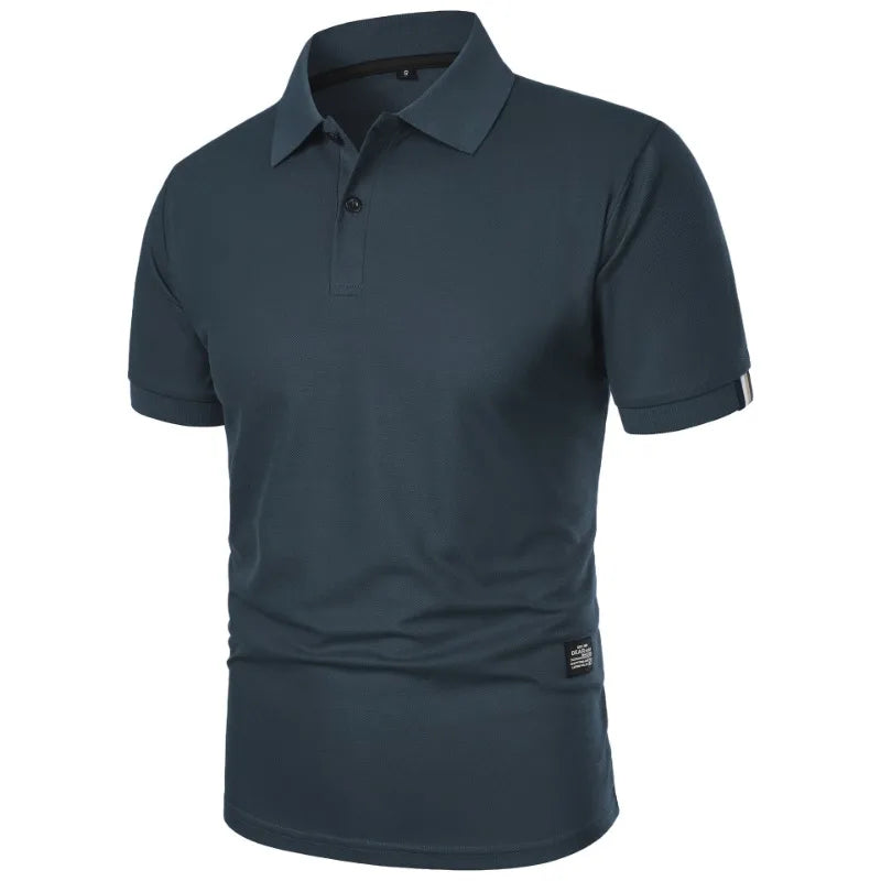 Polo uni à manches courtes