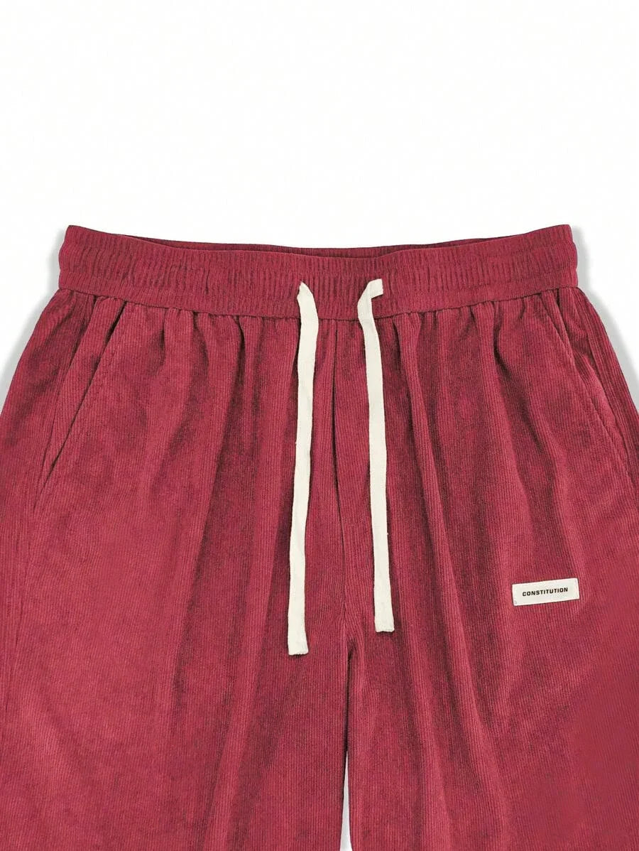 Pantalon velours côtelé coupe droite