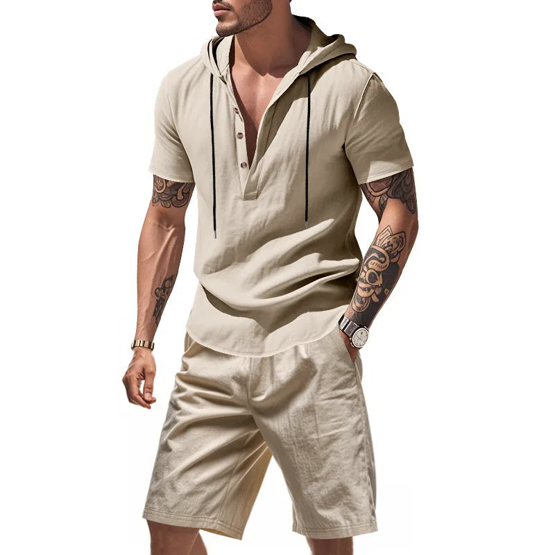 Ensemble sweat à capuche et short