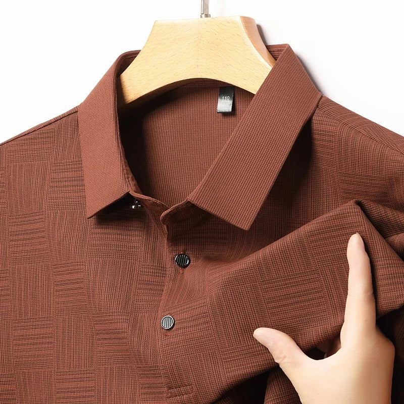 Polo classique uni coupe droite