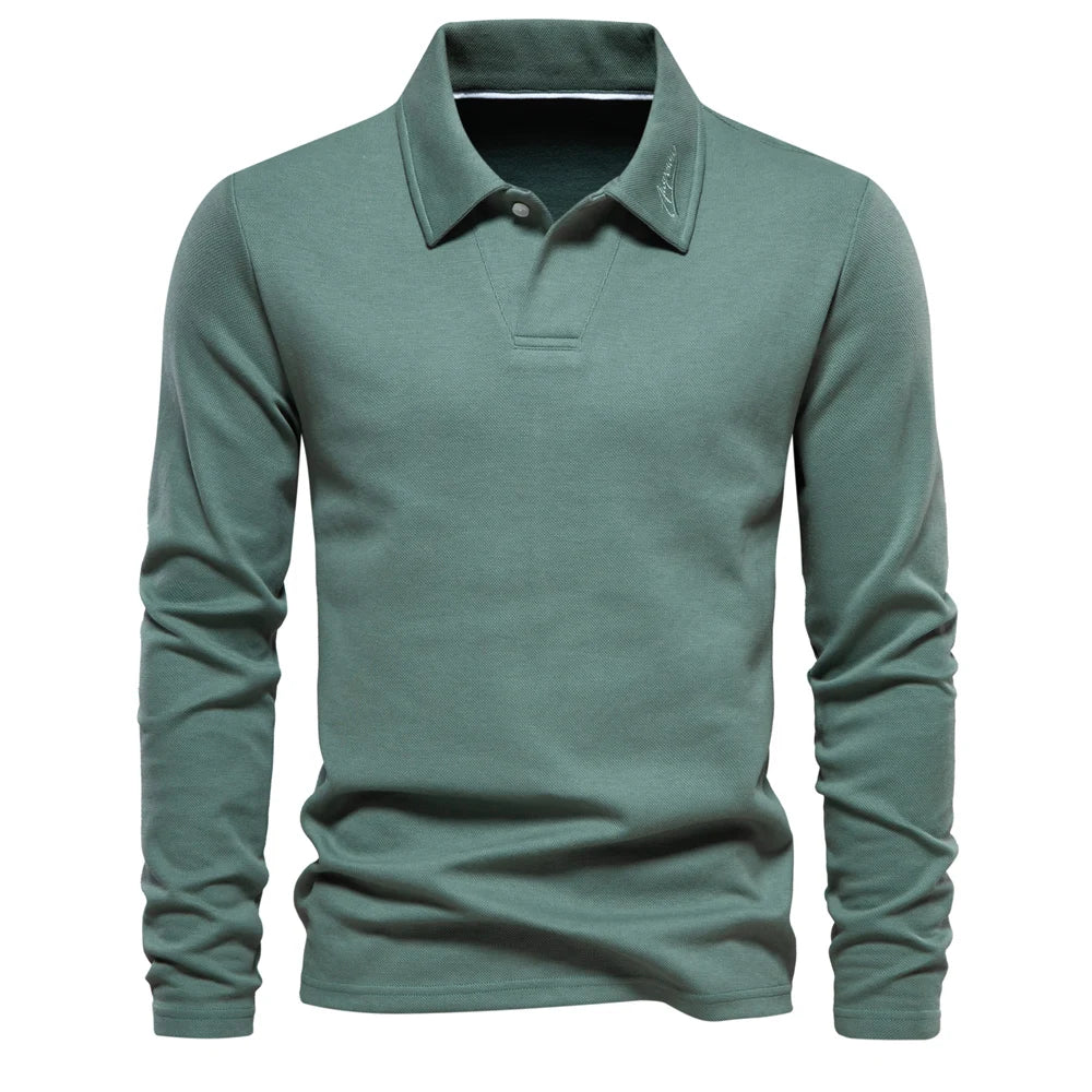 Polo décontracté à broderie discrète