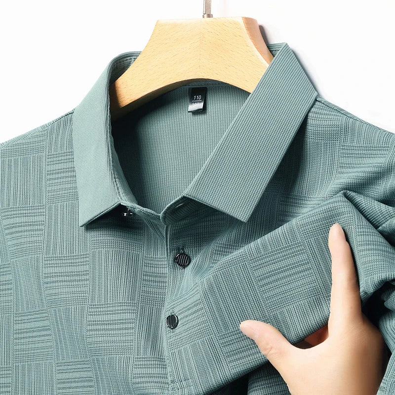 Polo classique uni coupe droite