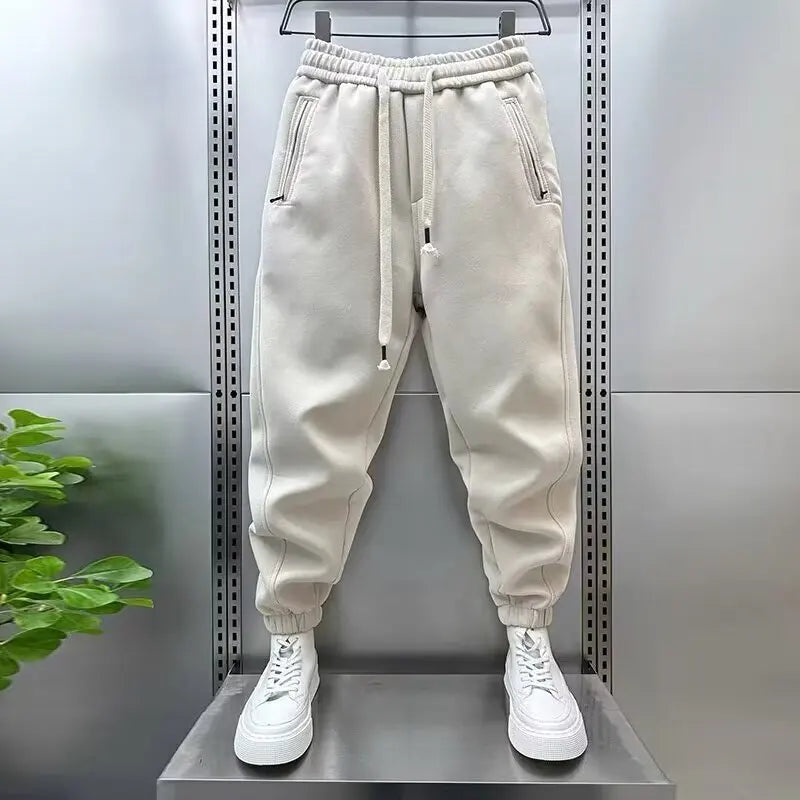 Pantalon basique uni coupe confortable