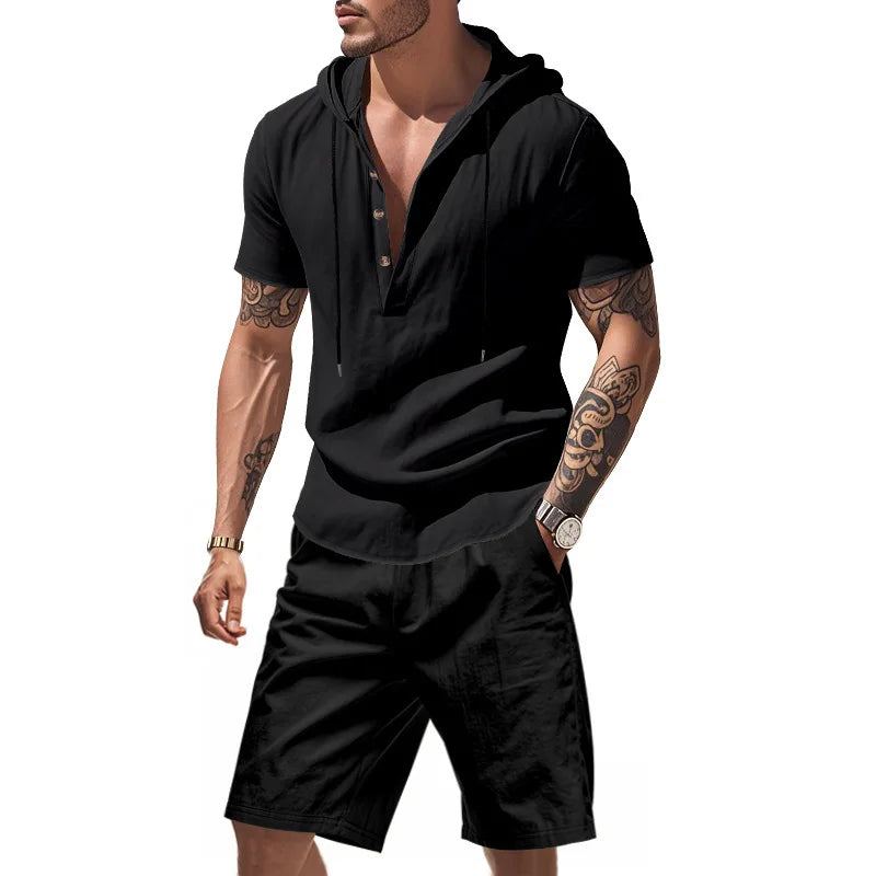 Ensemble sweat à capuche et short