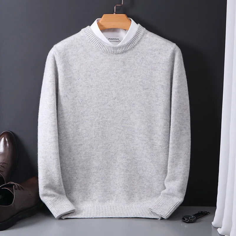 Pull élégant à détail chemise finesse discrète homme – Plestin