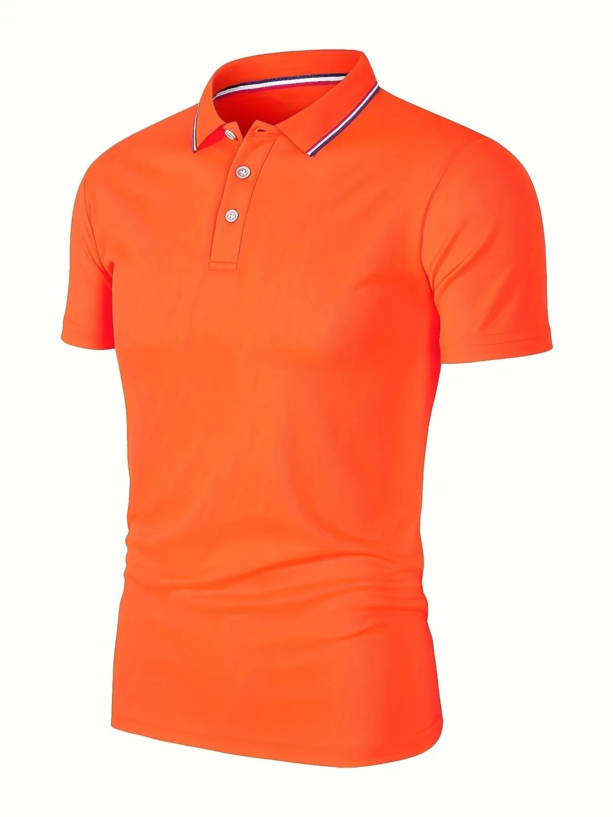 Polo d'été uni manches courtes