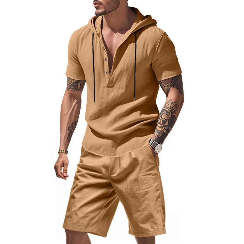 Ensemble sweat à capuche et short