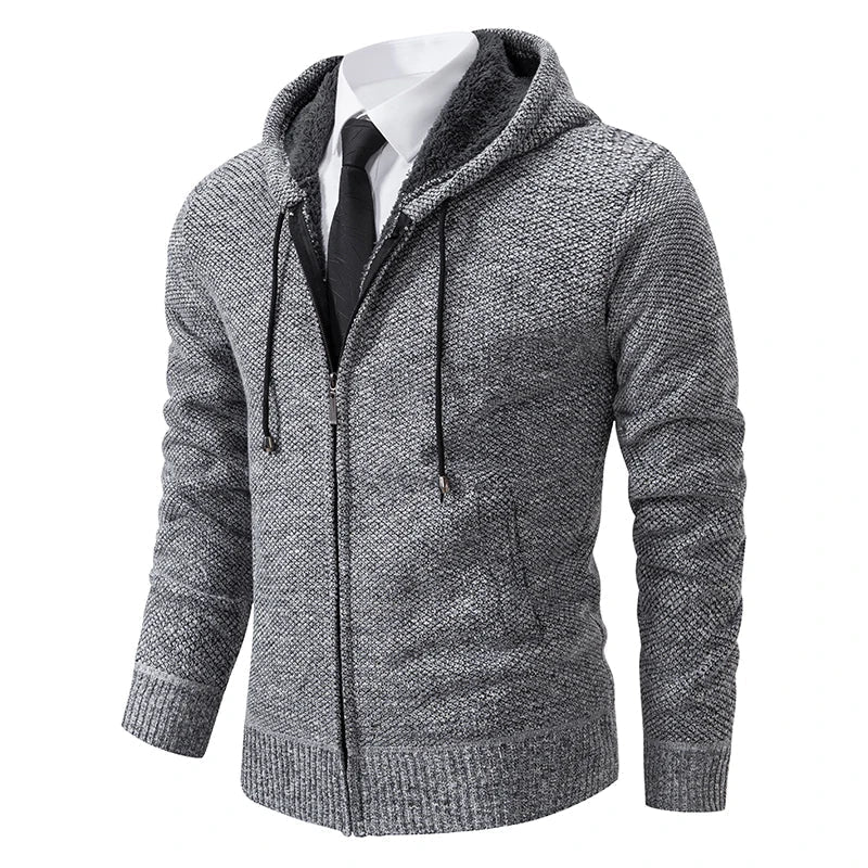 Cardigan zippé en polaire doux chaud coupe confortable automne-hiver homme – Jonzac