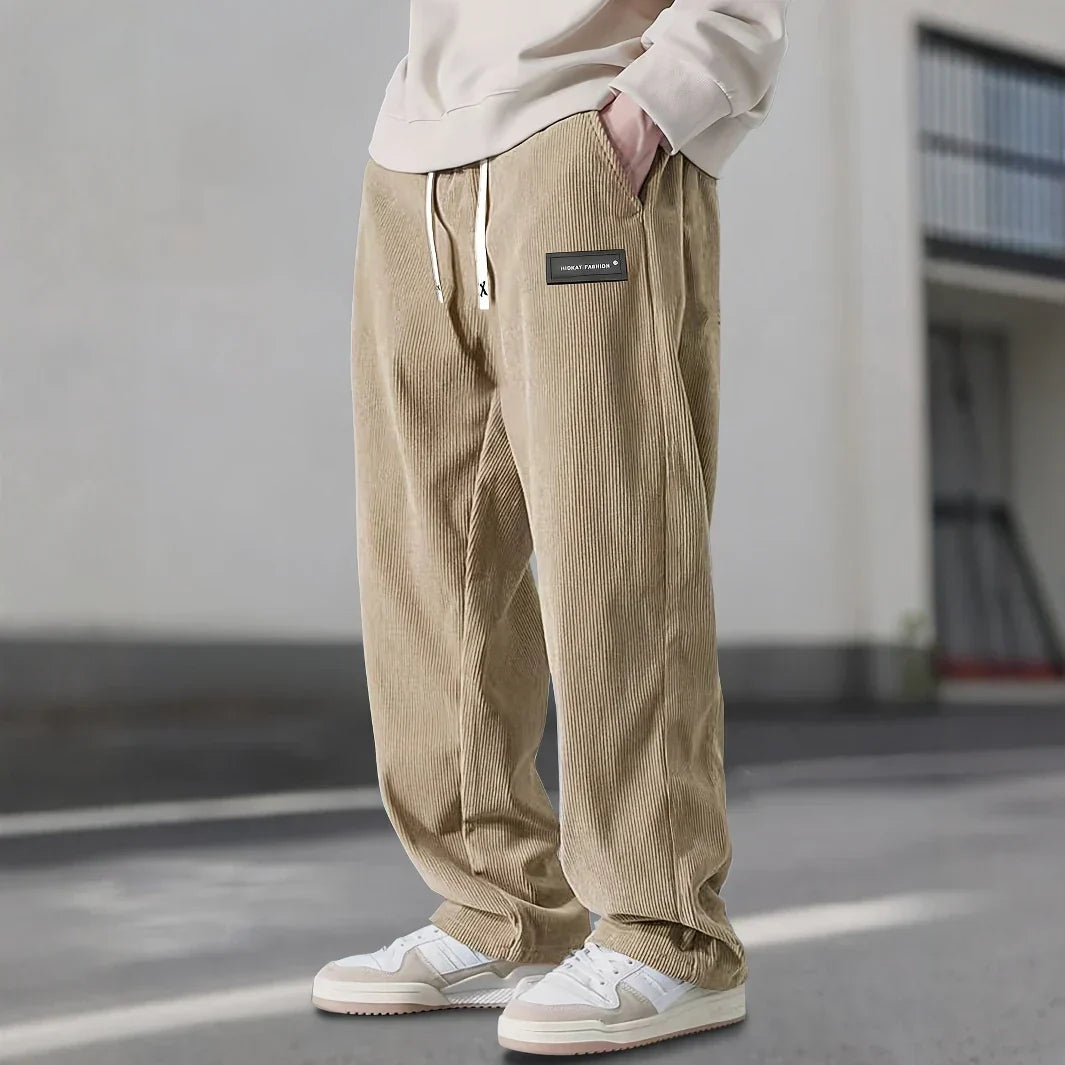 Pantalon en velours côtelé confortable au style intemporel homme – Singer