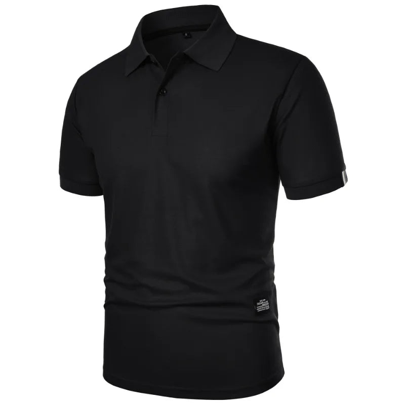 Polo uni à manches courtes