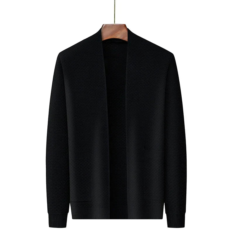 Veste souple en tissu jacquard texturé