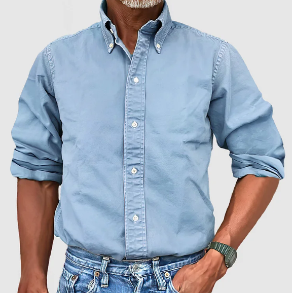 Chemise manches longues coupe ajustée