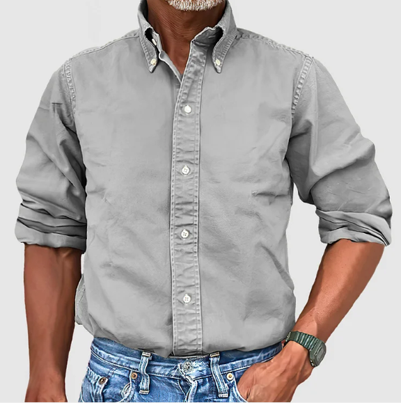 Chemise manches longues coupe ajustée