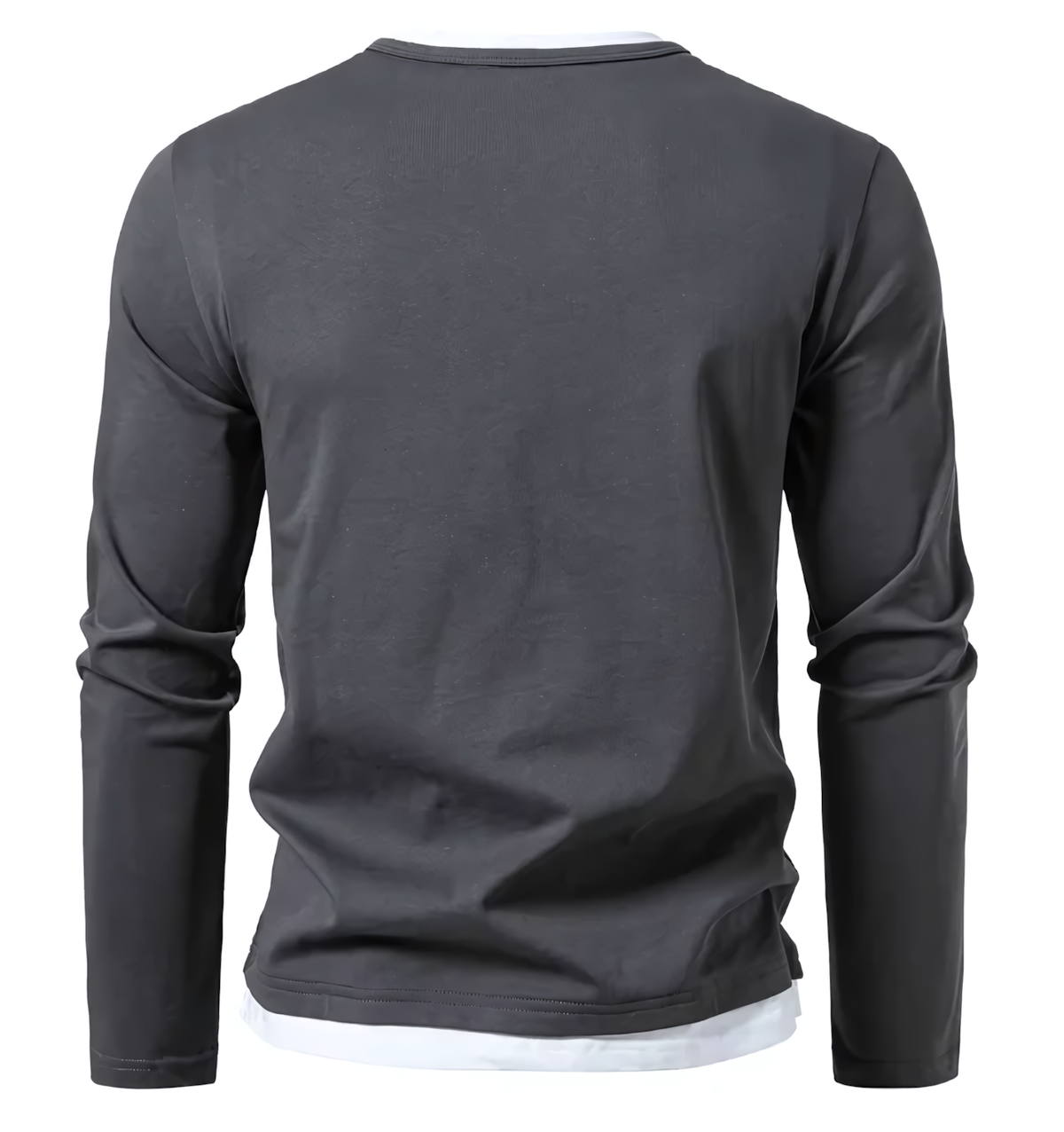 T-shirt manches longues à col fendu