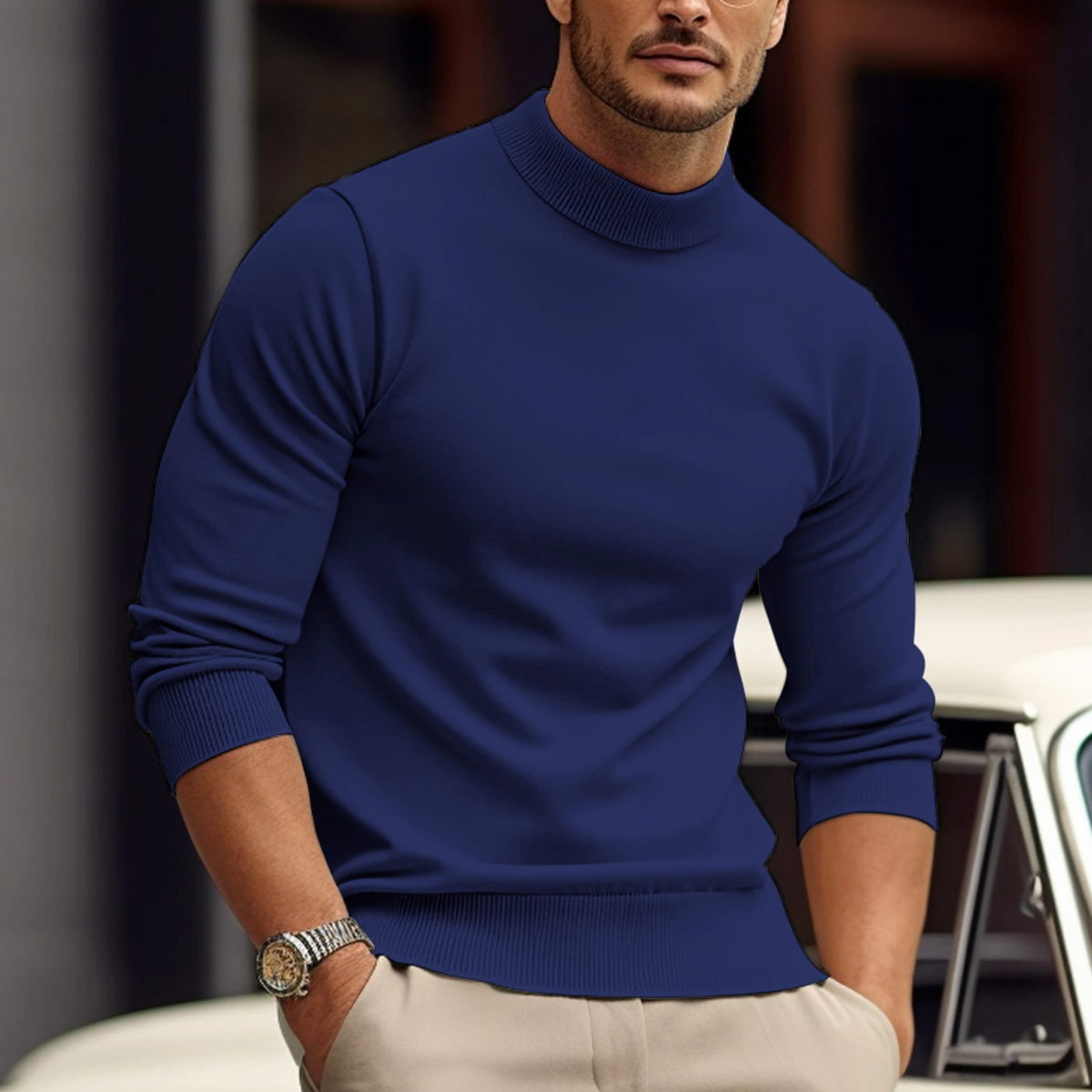 Pull décontracté élégant pour le quotidien au style intemporel homme – Sénat