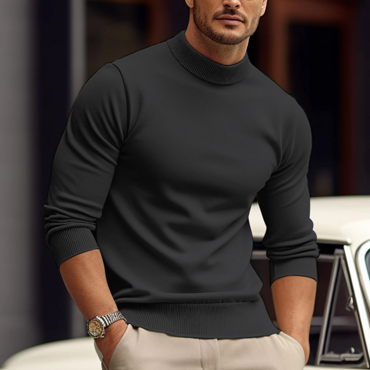 Pull décontracté élégant pour le quotidien au style intemporel homme – Sénat