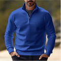 Pull demi-zip élégant col montant coupe moderne homme – Port-Louis