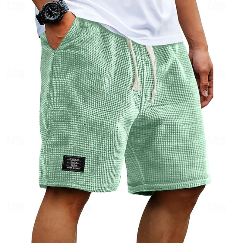 Short d'été en tissu gaufré
